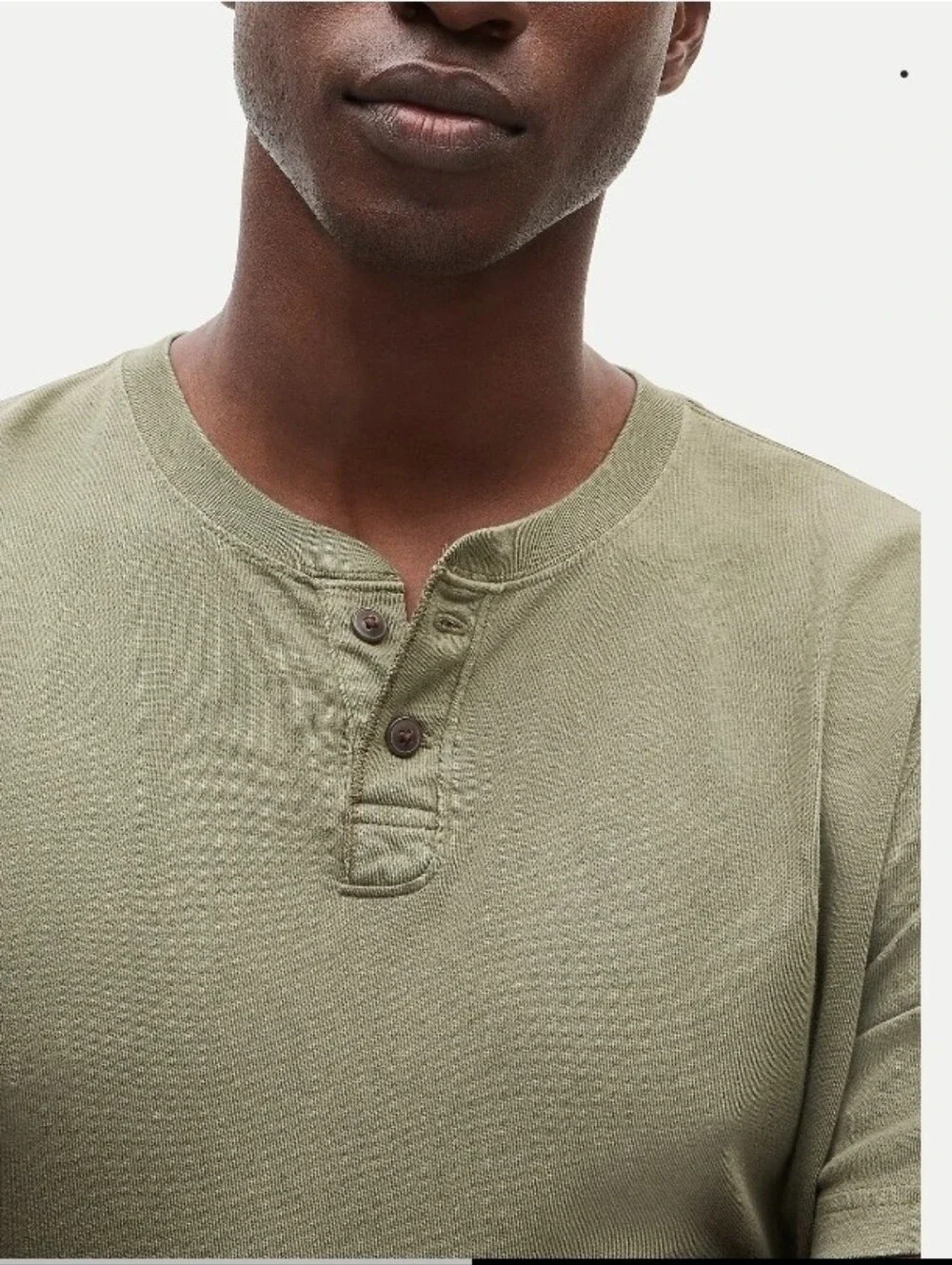 J. Crew Classic Short Sleeve  Vintage Wash Cotton Henley size Large Nwot